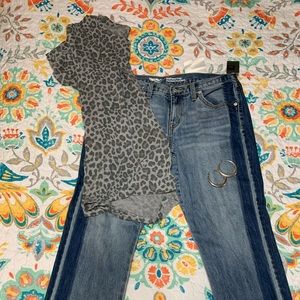 Mossimo boyfriend crop jeans